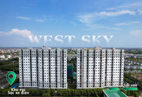 CHUNG CƯ WEST SKY – TIÊN PHONG TRIỂN KHAI KHU SẠC XE ĐIỆN RIÊNG BIỆT NGOÀI TRỜI