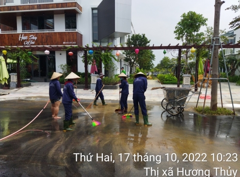 Công tác phòng chống mưa lớn kéo dài trên công trường Ecogarden