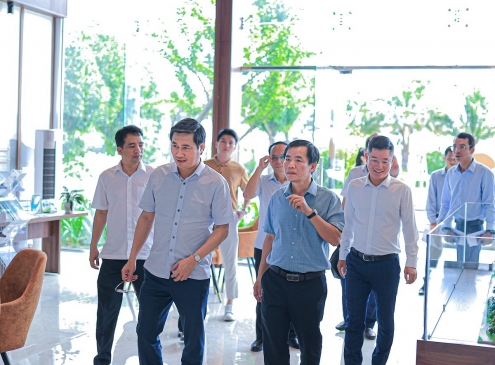 ĐOÀN CÔNG TÁC BỘ XÂY DỰNG VÀ TỈNH ỦY THỪA THIÊN HUẾ THAM QUAN, LÀM VIỆC TẠI KĐT ECOGARDEN