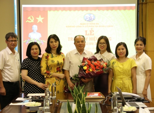 Ceremony of awarding the 40-year-old Party badge