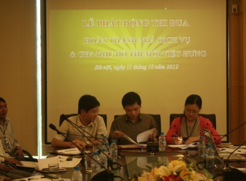 Lễ ký cam kết thi đua hoàn thành công trình GH4& Nhà dịch vụ