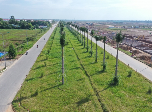 Trên công trường Ecogarden