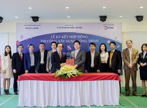 Lễ ký kết HĐXD phần thân Dự án Samsora Premier 105