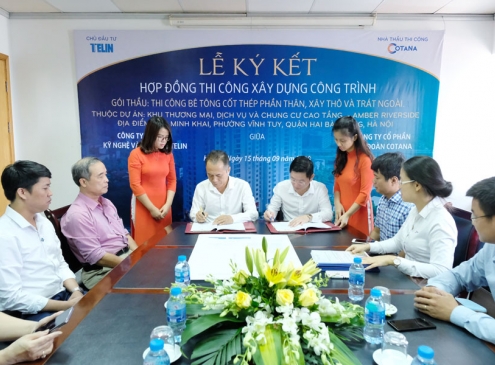 Lễ ký kết HĐ Thi công Xây dựng Công trình Amber Riverside